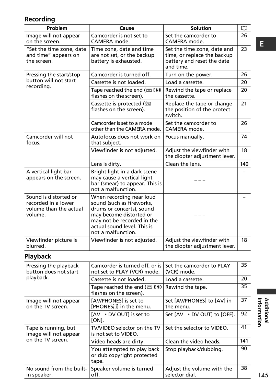 Canon MV600i, MV650i instruction manual Recording 