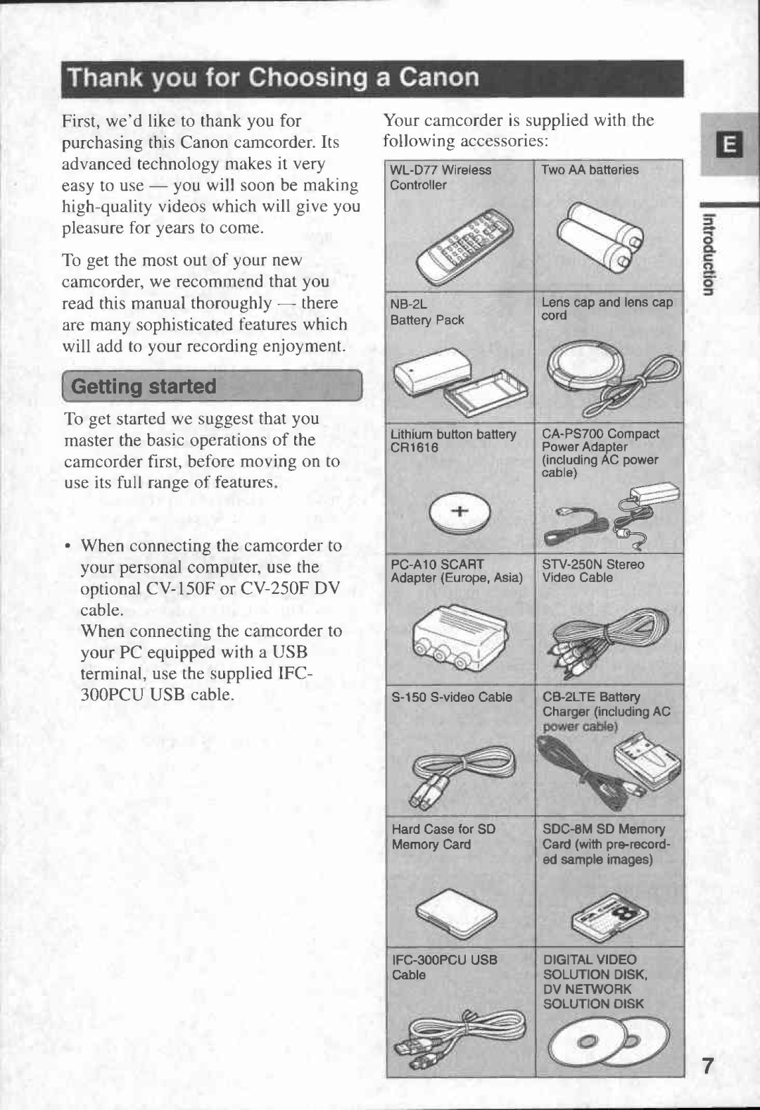 Canon MV6I manual 