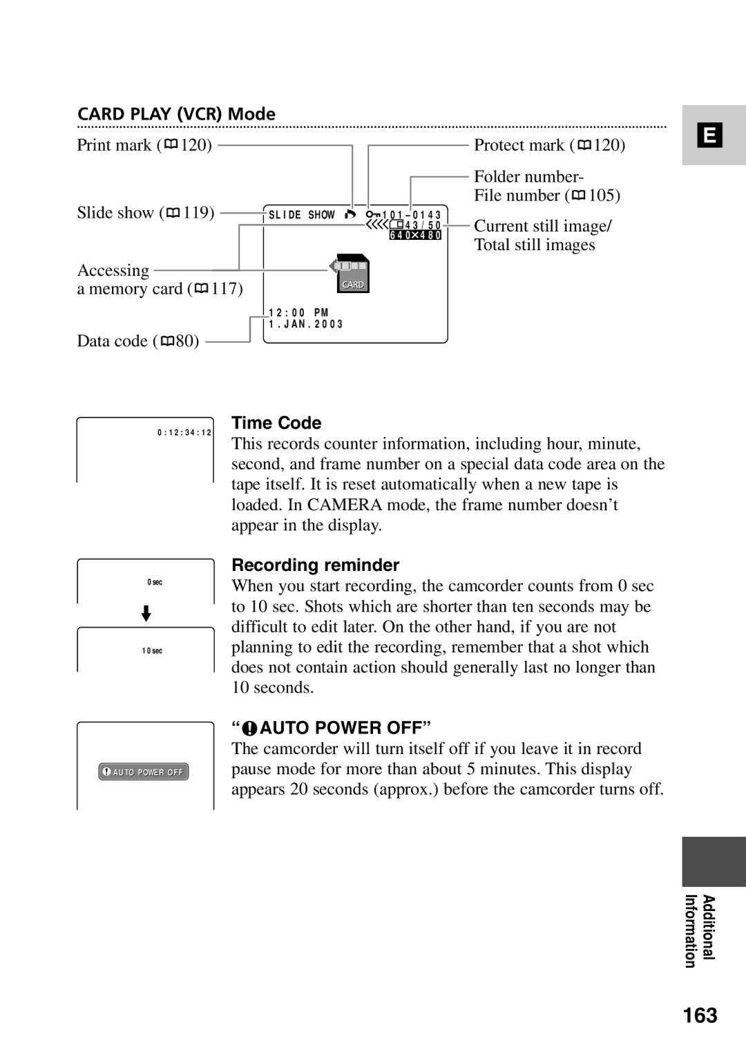 Canon MV6iMC instruction manual 163, Slide show, Current still image, Total still images 