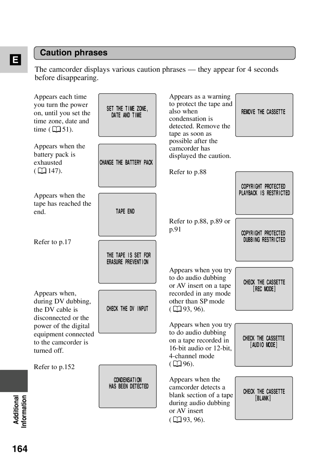 Canon MV6iMC instruction manual 164, Date and Time 