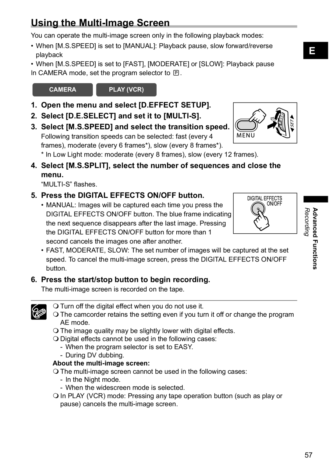 Canon MV790, MV800i instruction manual Using the Multi-Image Screen, About the multi-image screen 