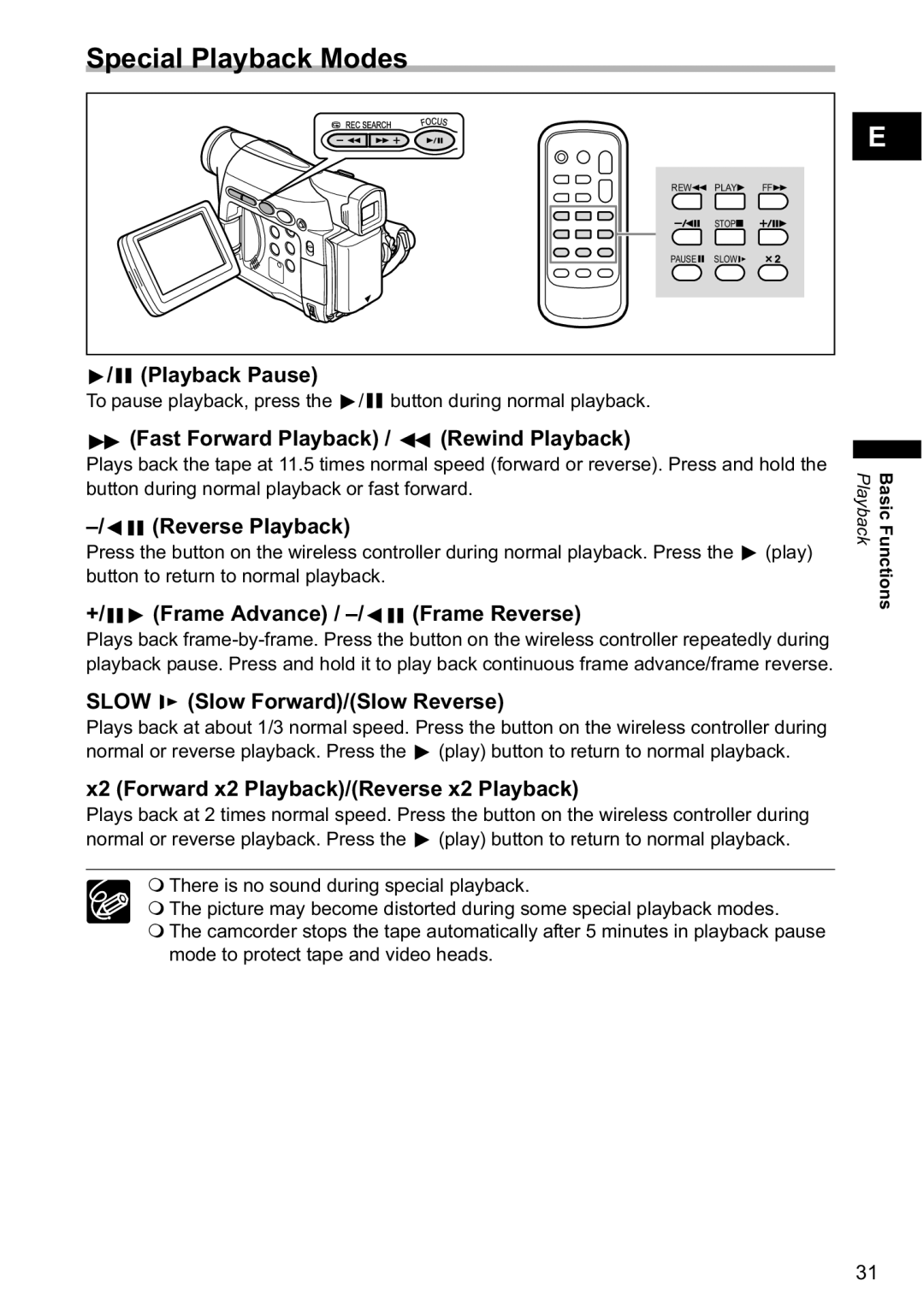 Canon MV880xi instruction manual Special Playback Modes 