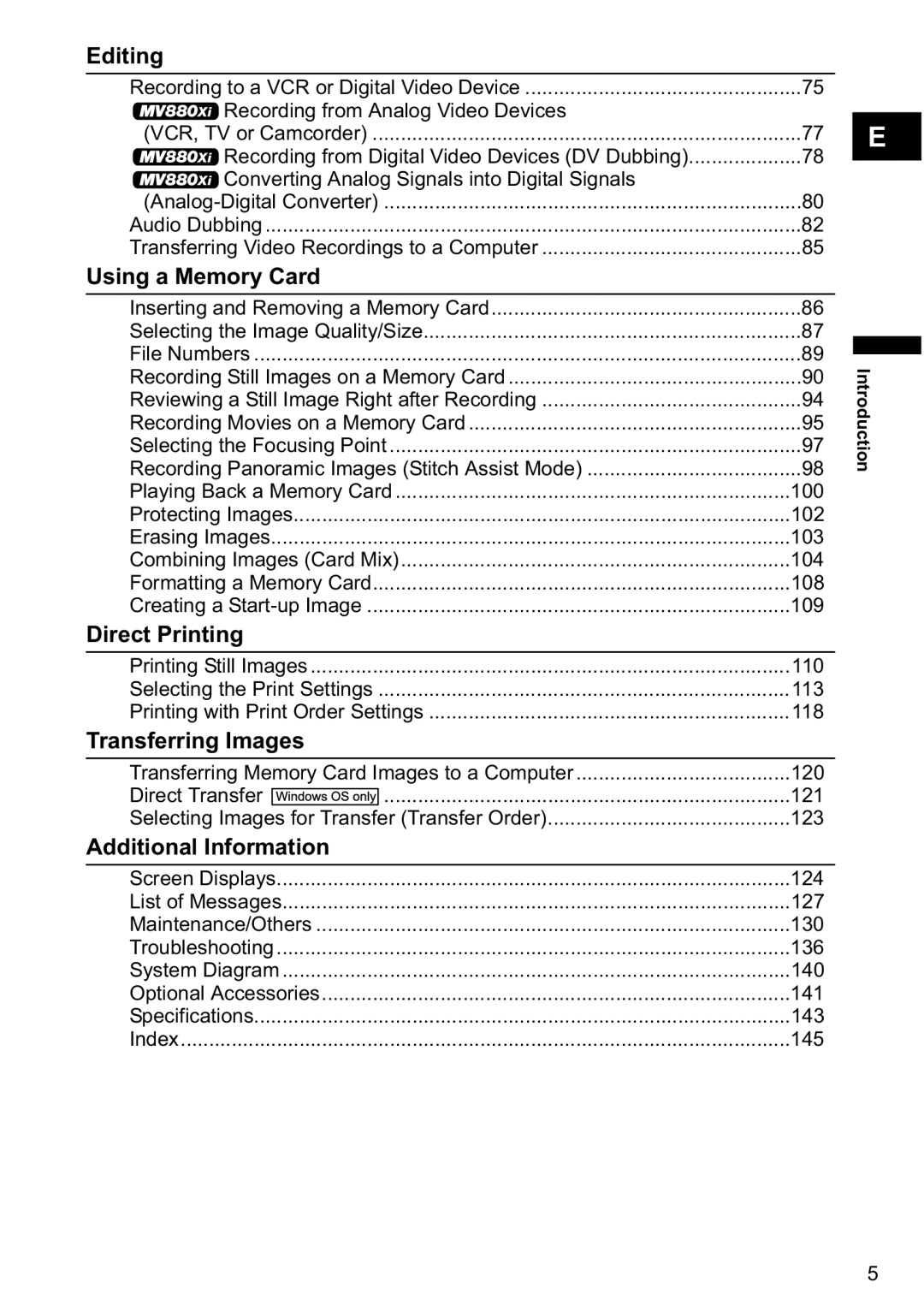 Canon MV880x Transferring Memory Card Images to a Computer, Selecting Images for Transfer Transfer Order, List of Messages 