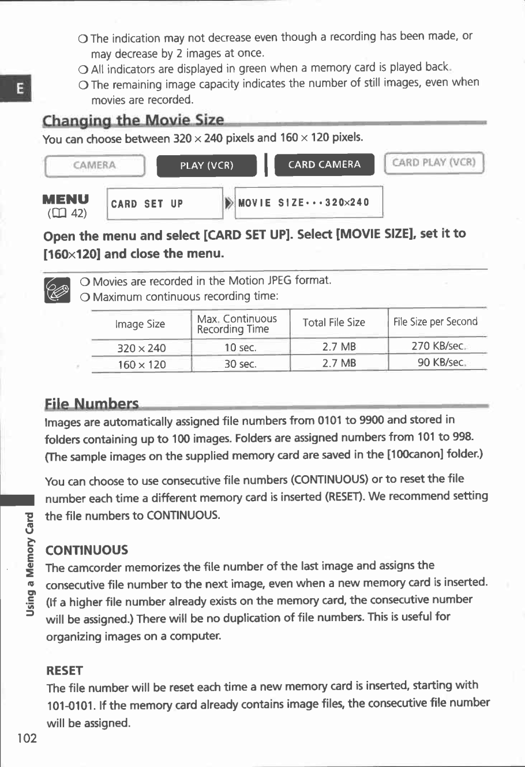 Canon MVX100i, MVX150i manual 