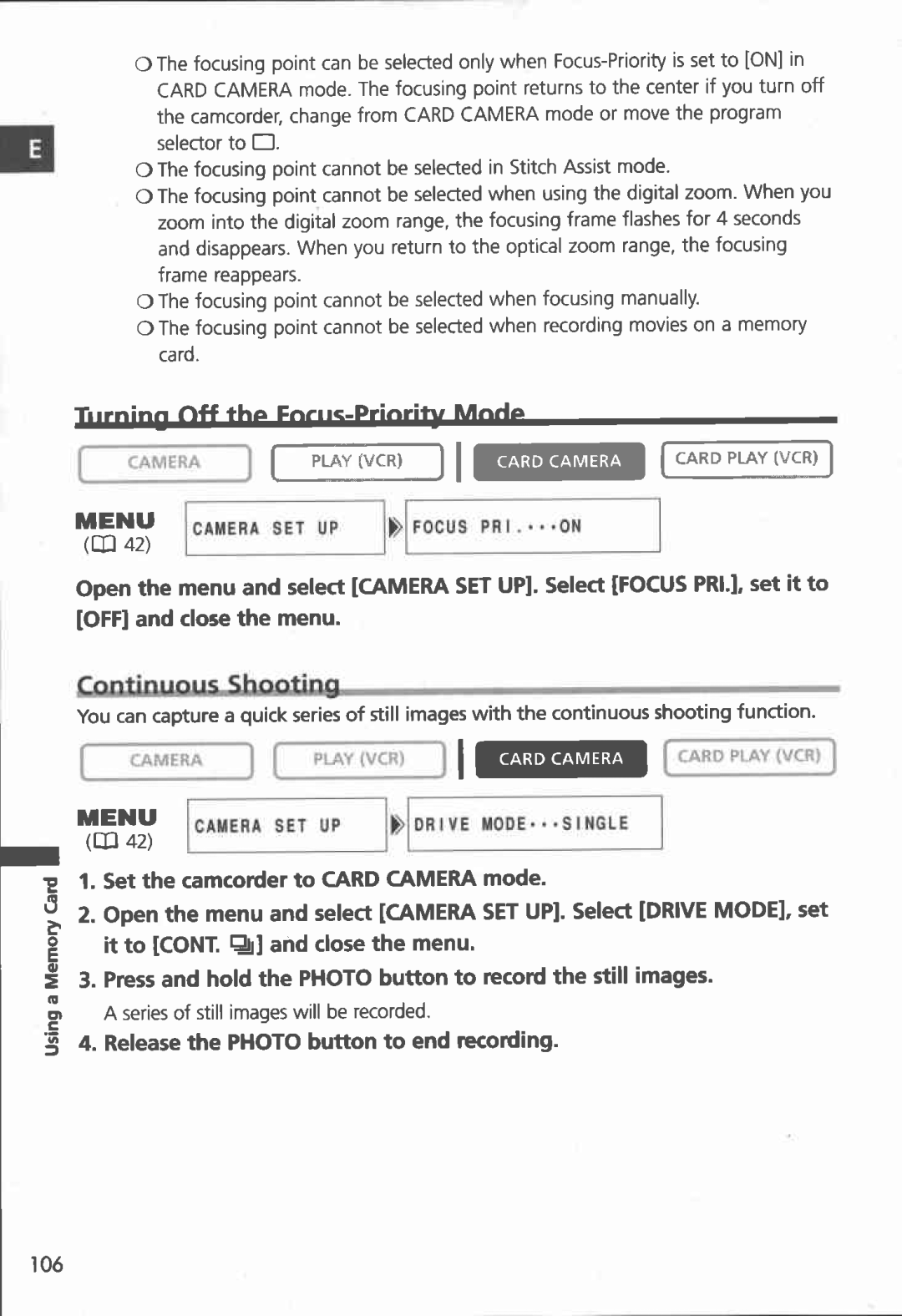 Canon MVX100i, MVX150i manual 