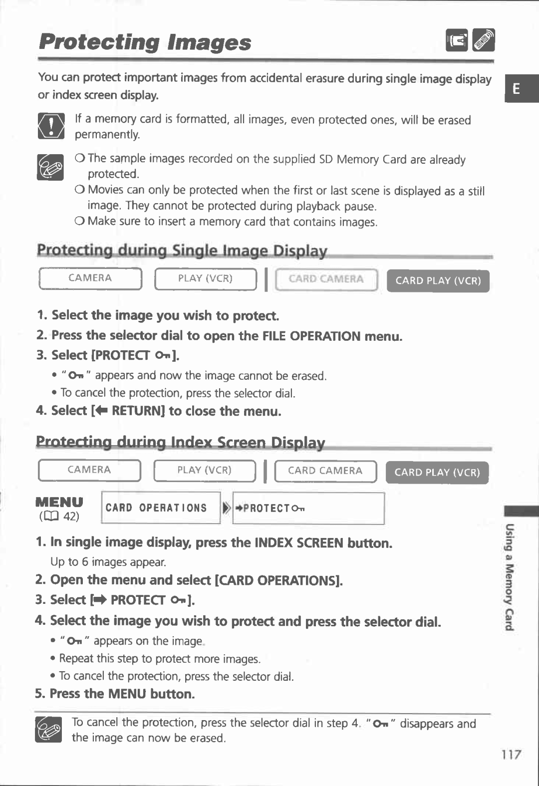 Canon MVX150i, MVX100i manual 