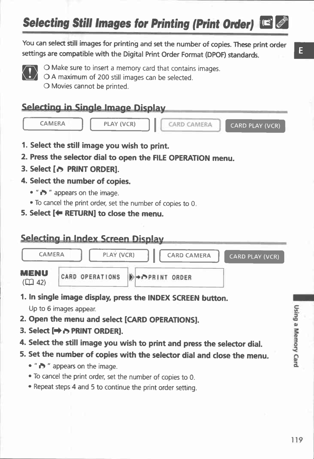 Canon MVX150i, MVX100i manual 