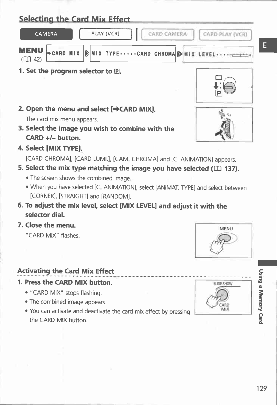 Canon MVX150i, MVX100i manual 