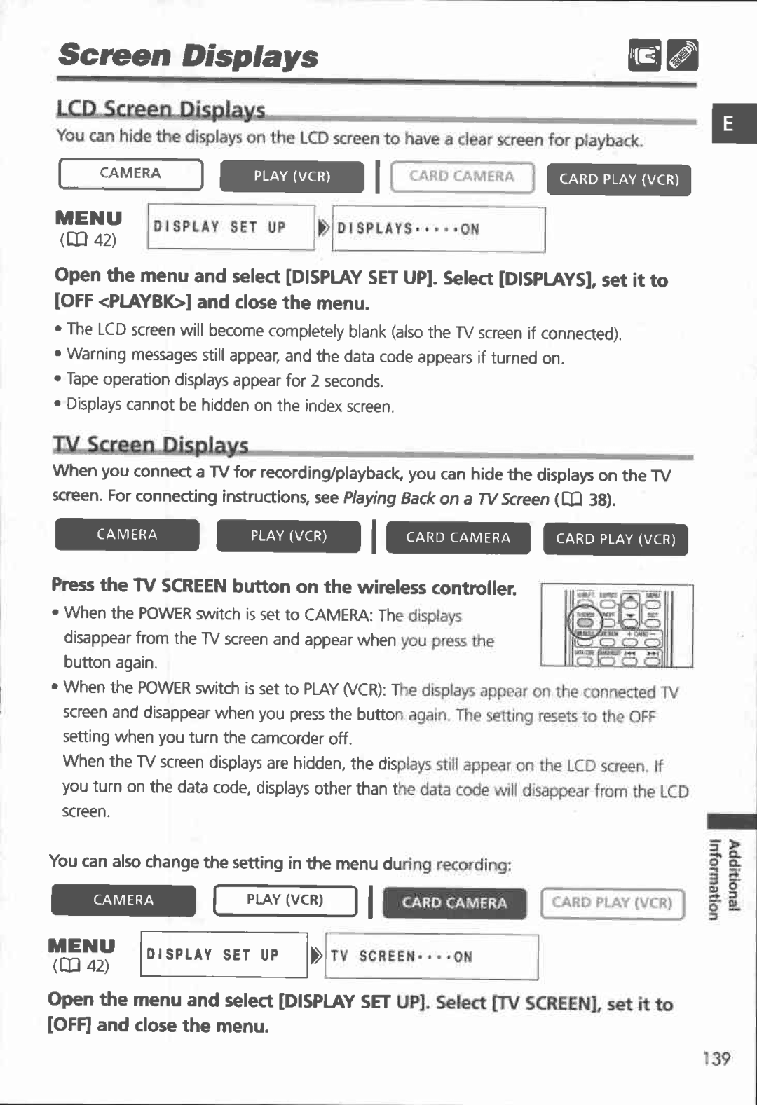 Canon MVX150i, MVX100i manual 