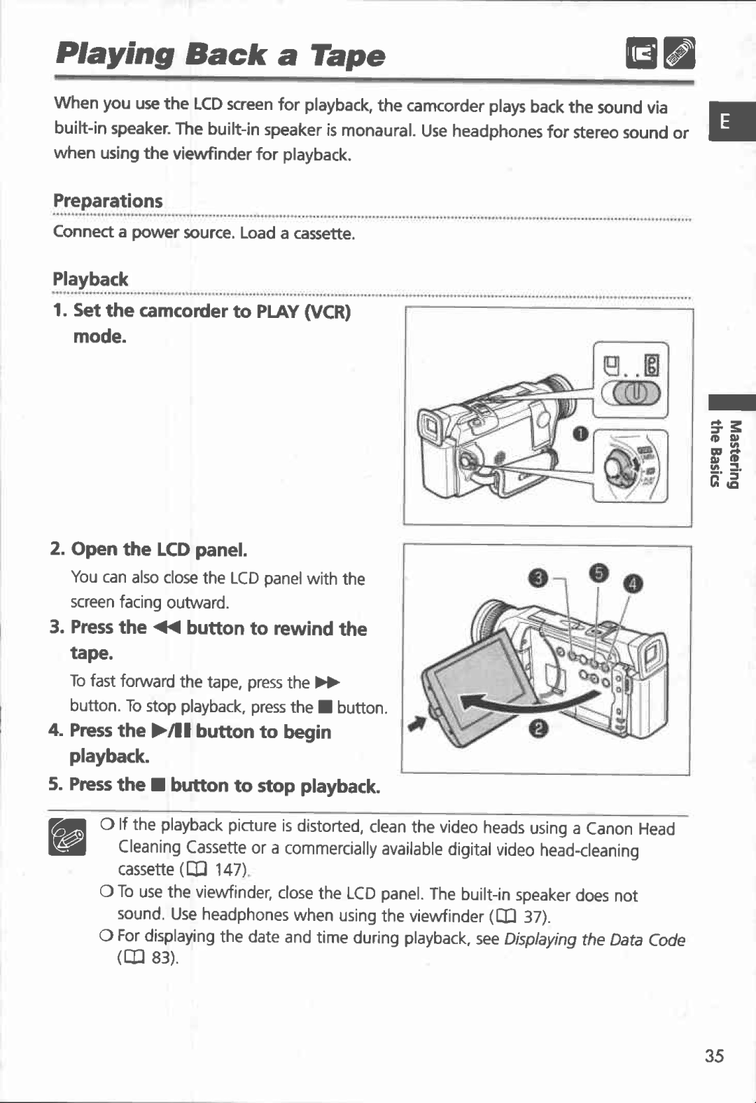 Canon MVX150i, MVX100i manual 