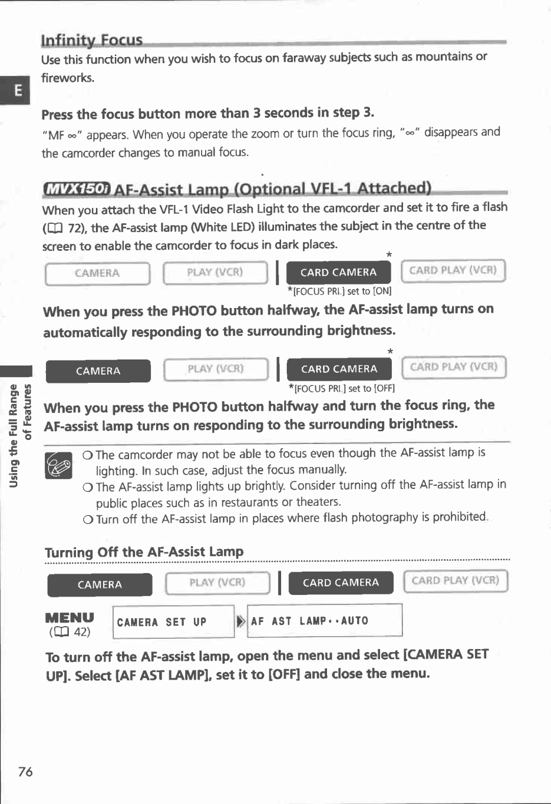 Canon MVX100i, MVX150i manual 