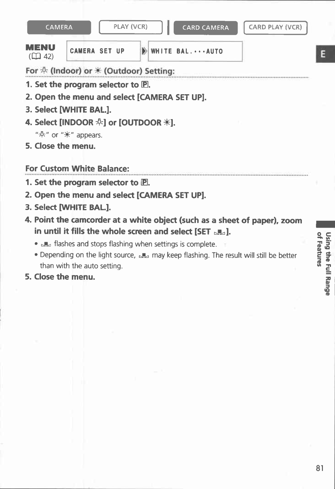 Canon MVX150i, MVX100i manual 