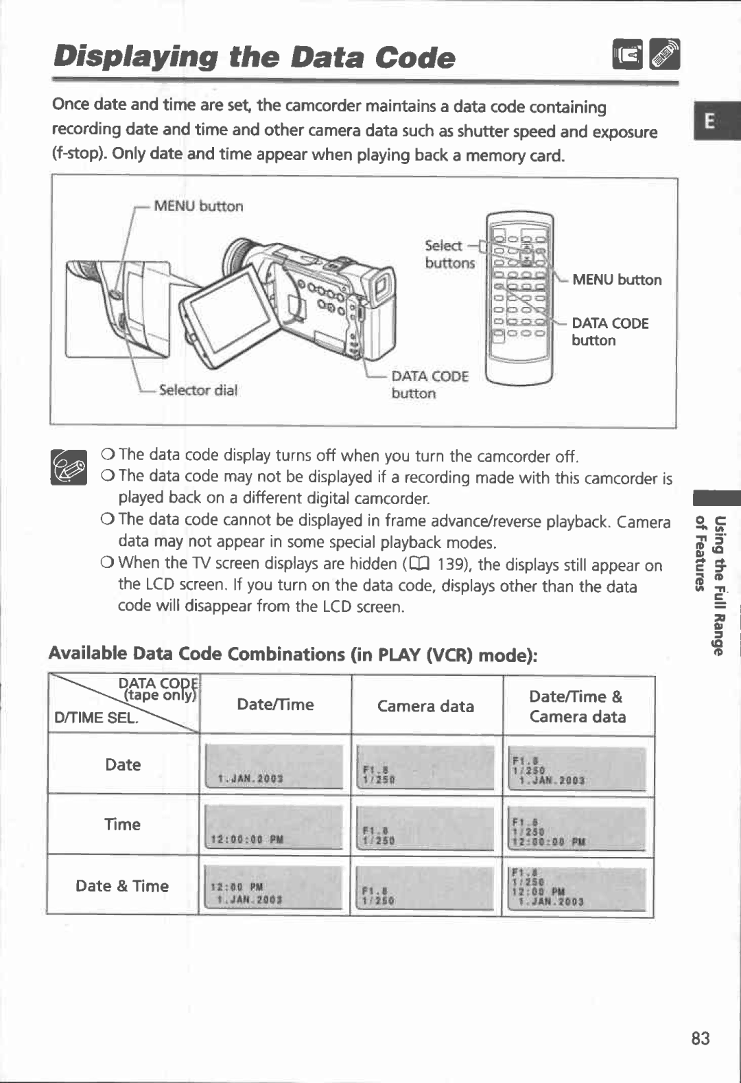 Canon MVX150i, MVX100i manual 