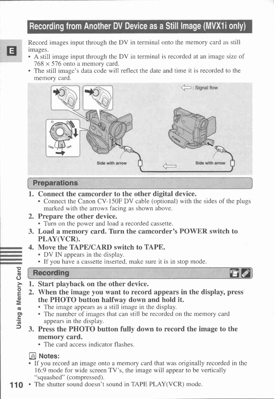 Canon MVX1i manual 