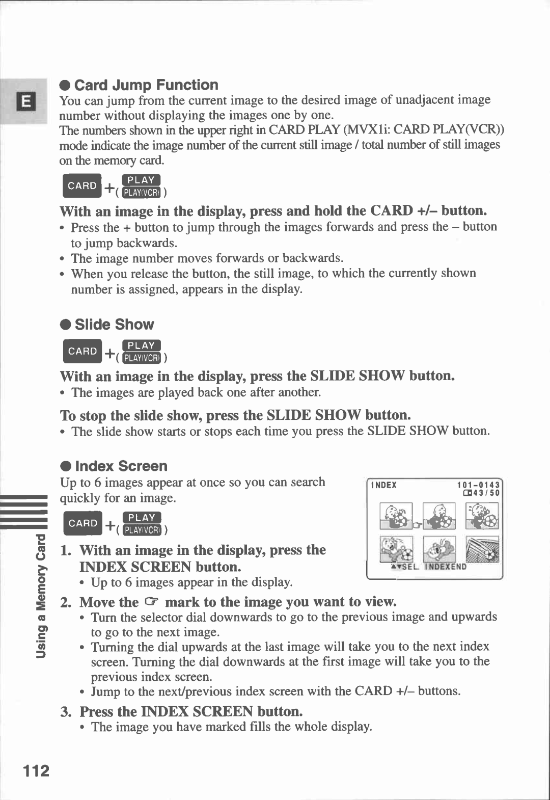 Canon MVX1i manual 