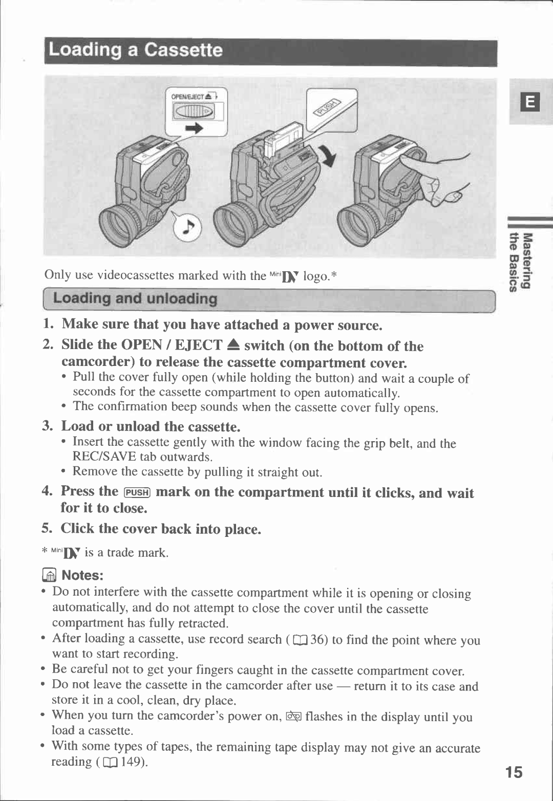 Canon MVX1i manual 