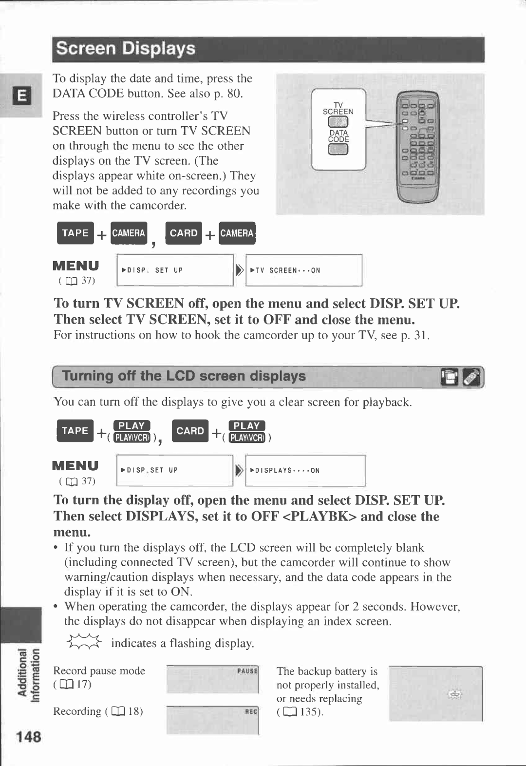 Canon MVX1i manual 