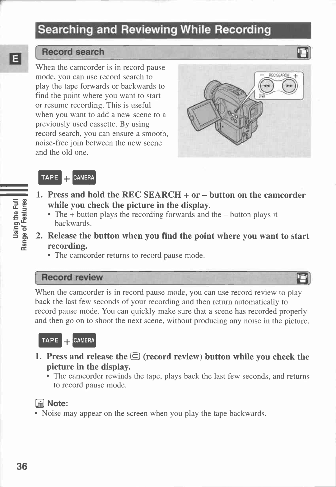 Canon MVX1i manual 