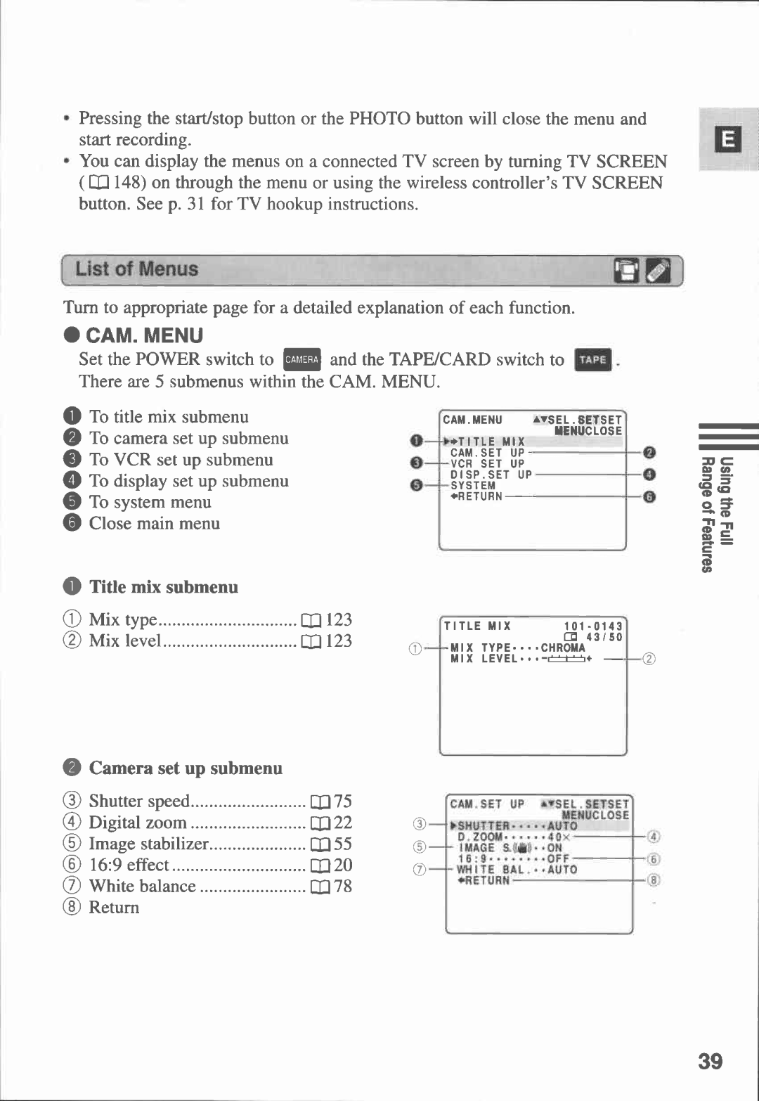 Canon MVX1i manual 