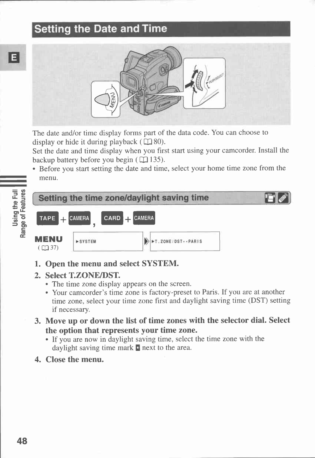 Canon MVX1i manual 