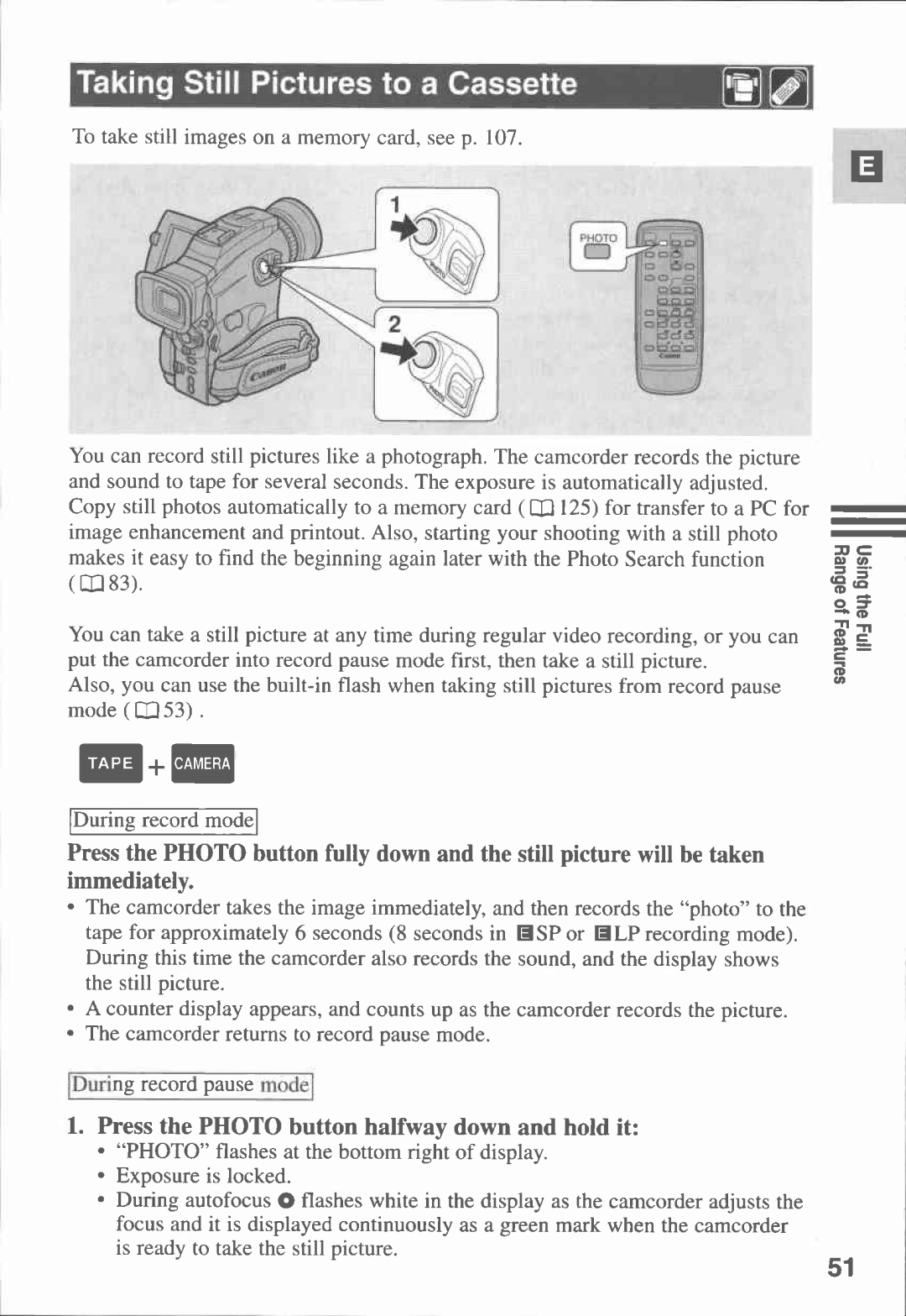 Canon MVX1i manual 