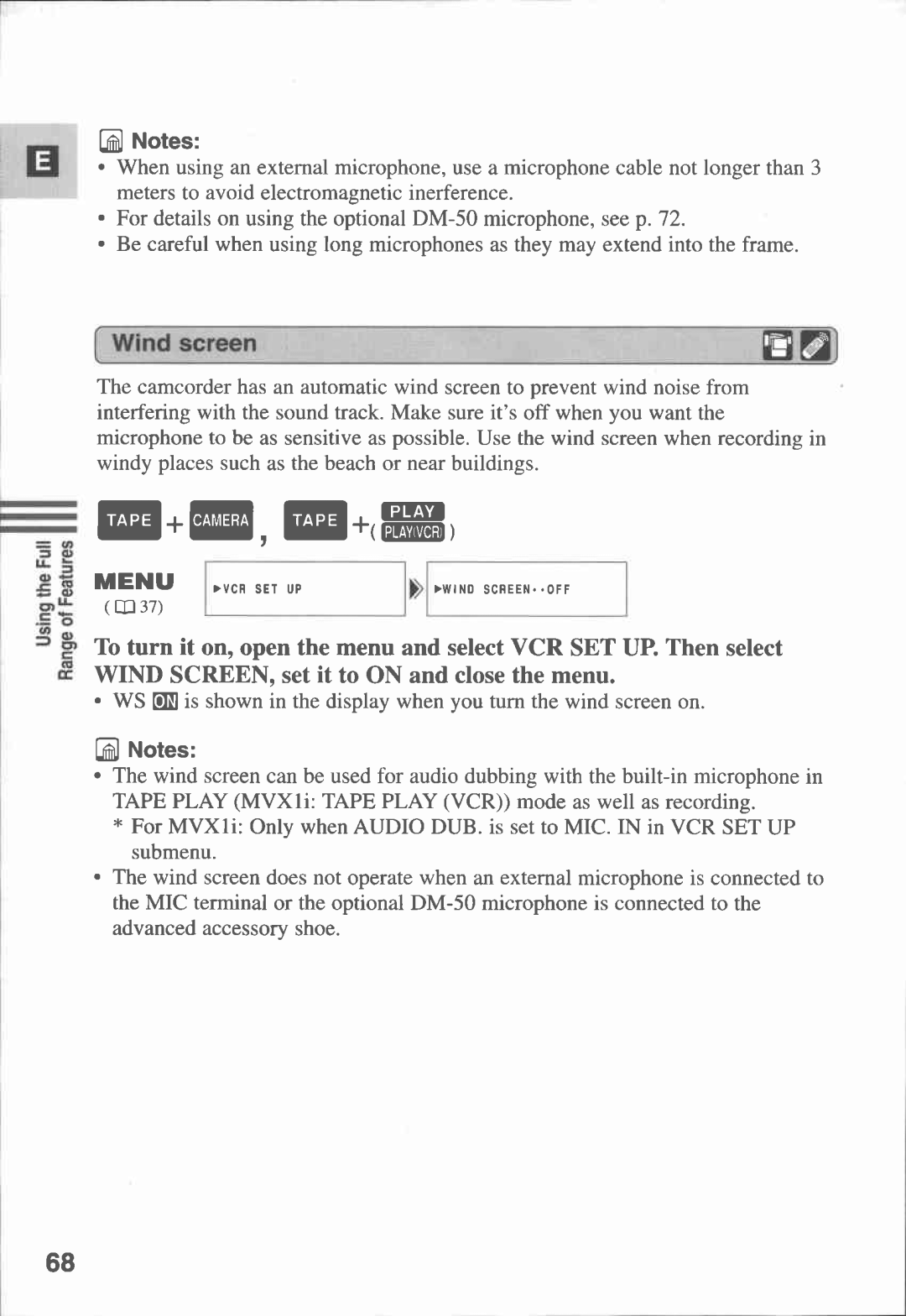 Canon MVX1i manual 