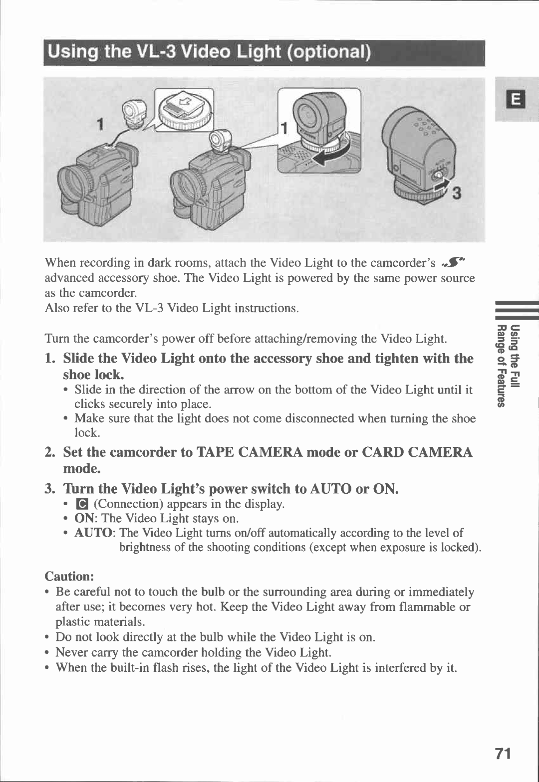 Canon MVX1i manual 