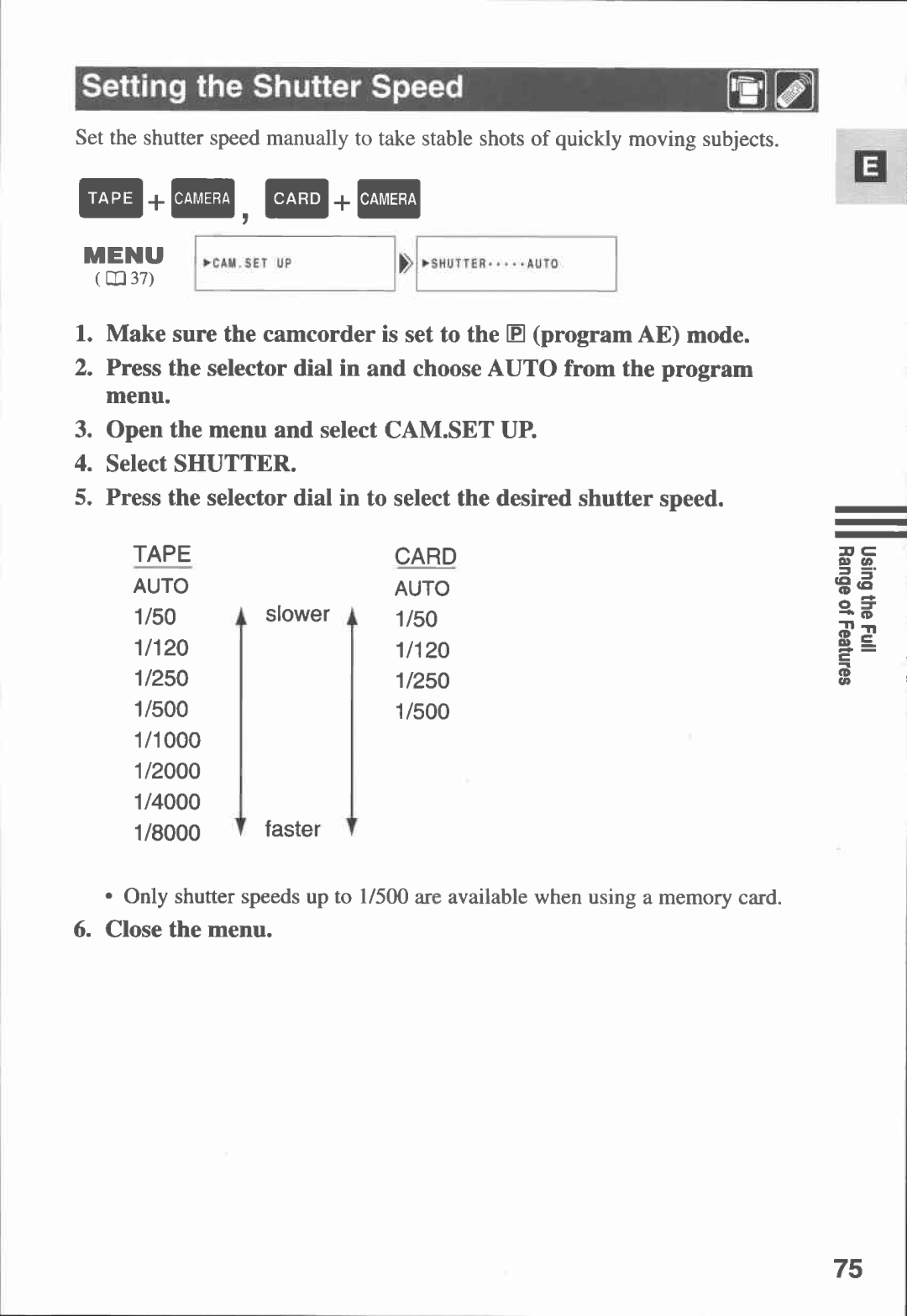 Canon MVX1i manual 