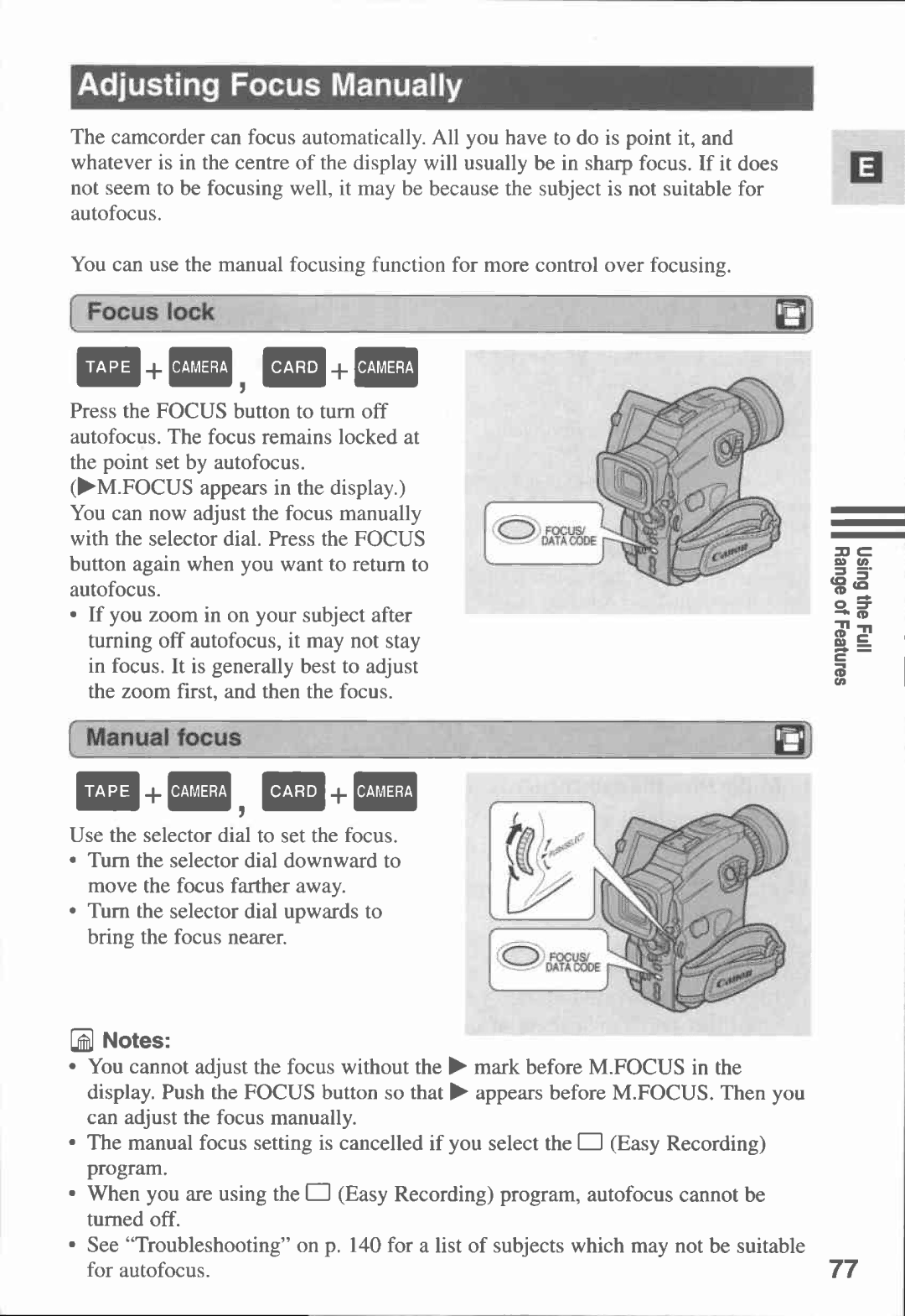 Canon MVX1i manual 