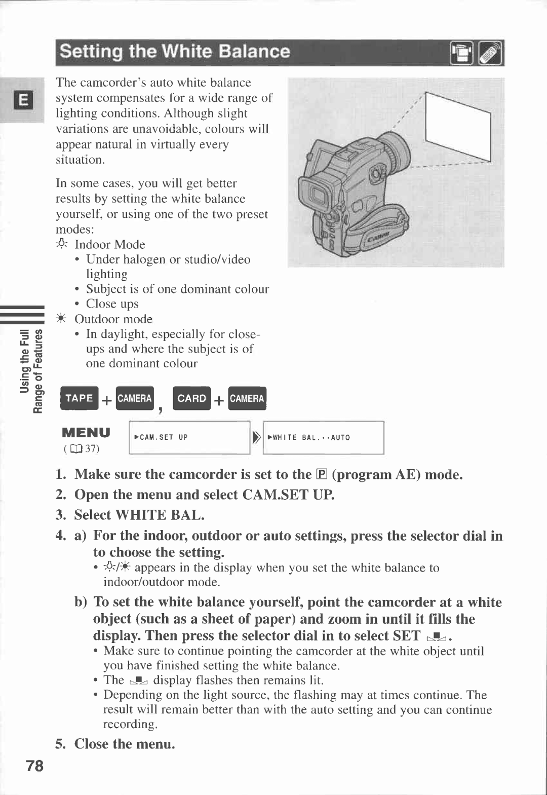 Canon MVX1i manual 