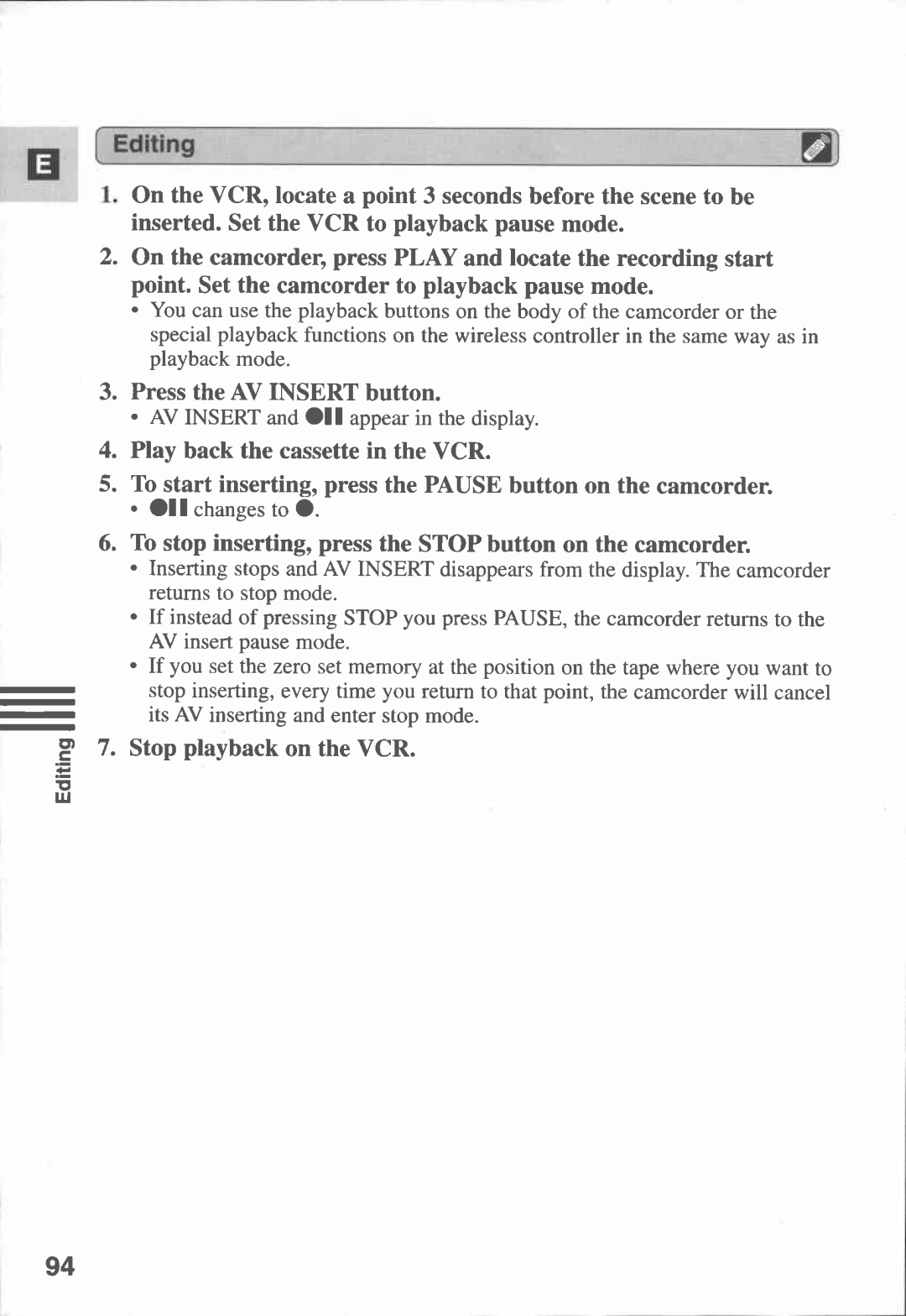 Canon MVX1i manual 