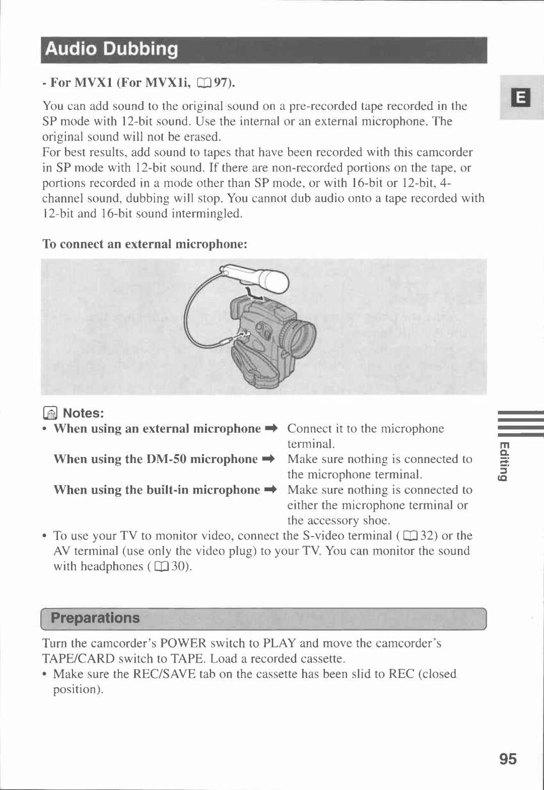 Canon MVX1i manual 