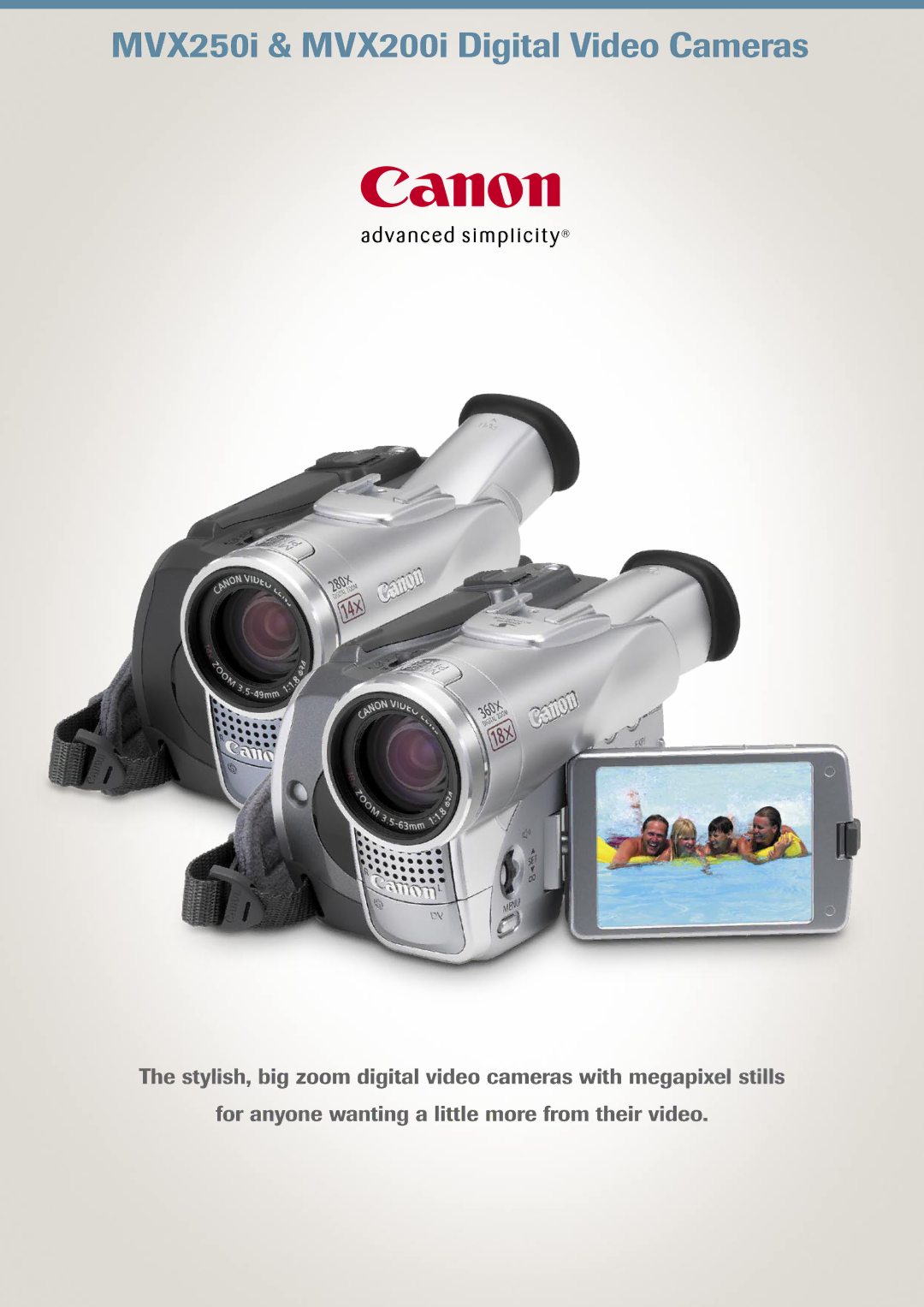 Canon MVX200i, MVX250i manual 