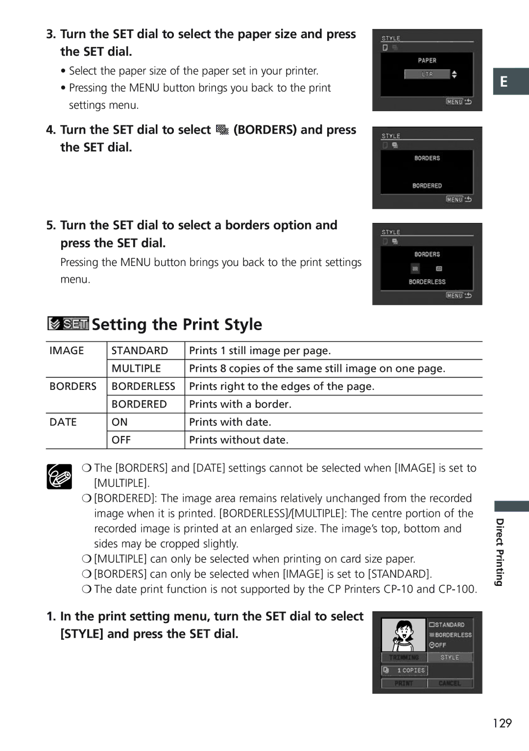 Canon MVX20i, MVX25i instruction manual Image Standard 