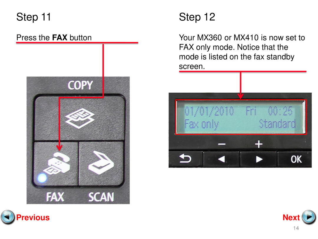 Canon MX410, MX360 setup guide Step 