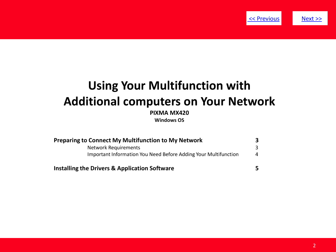 Canon MX420 manual Preparing to Connect My Multifunction to My Network 