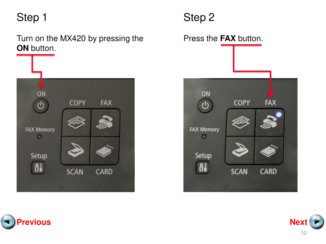 Canon MX420 manual Step 