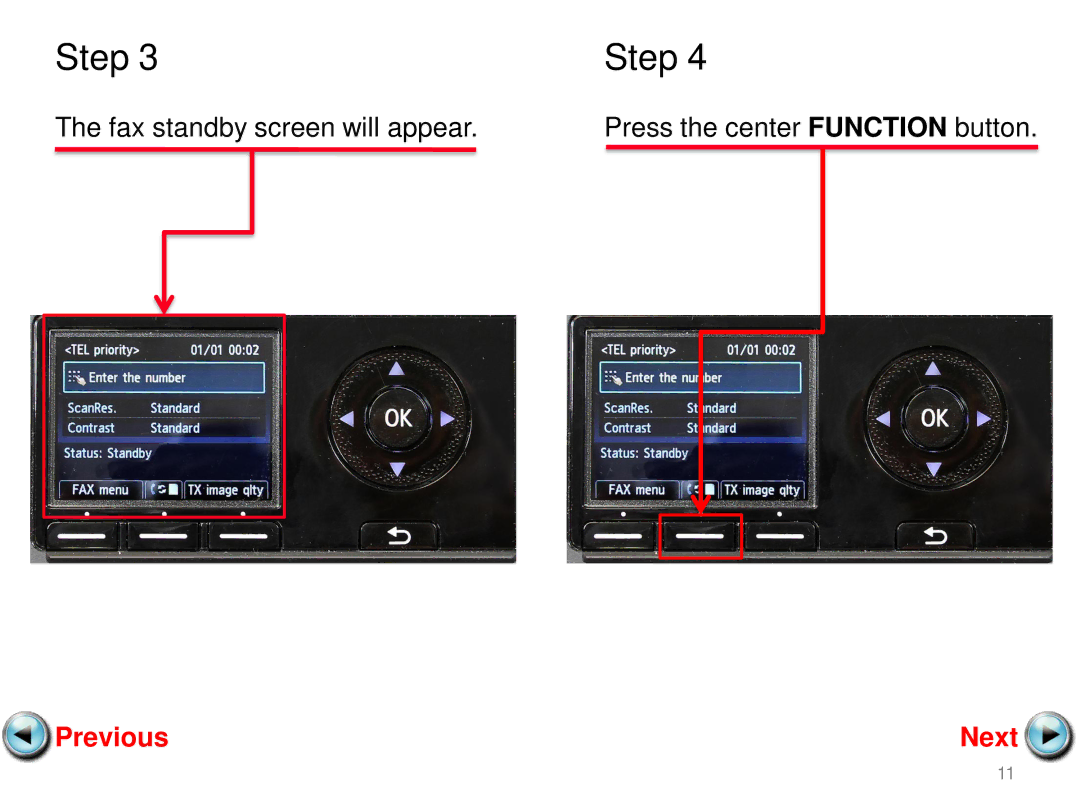 Canon MX420 manual Fax standby screen will appear 