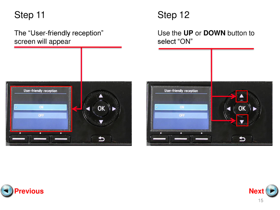 Canon MX420 manual User-friendly reception 