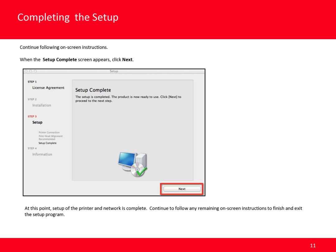 Canon MX472 manual Completing the Setup 