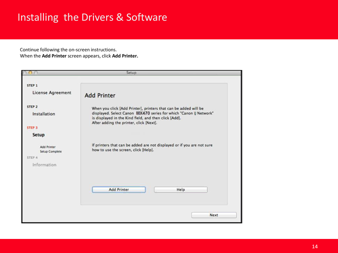 Canon MX472 manual Installing the Drivers & Software 