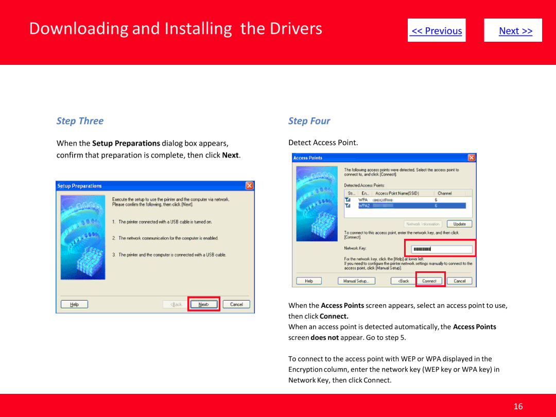 Canon MX860 manual When the Setup Preparations dialog box appears 