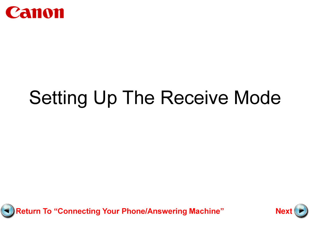 Canon mx882 manual Setting Up The Receive Mode 