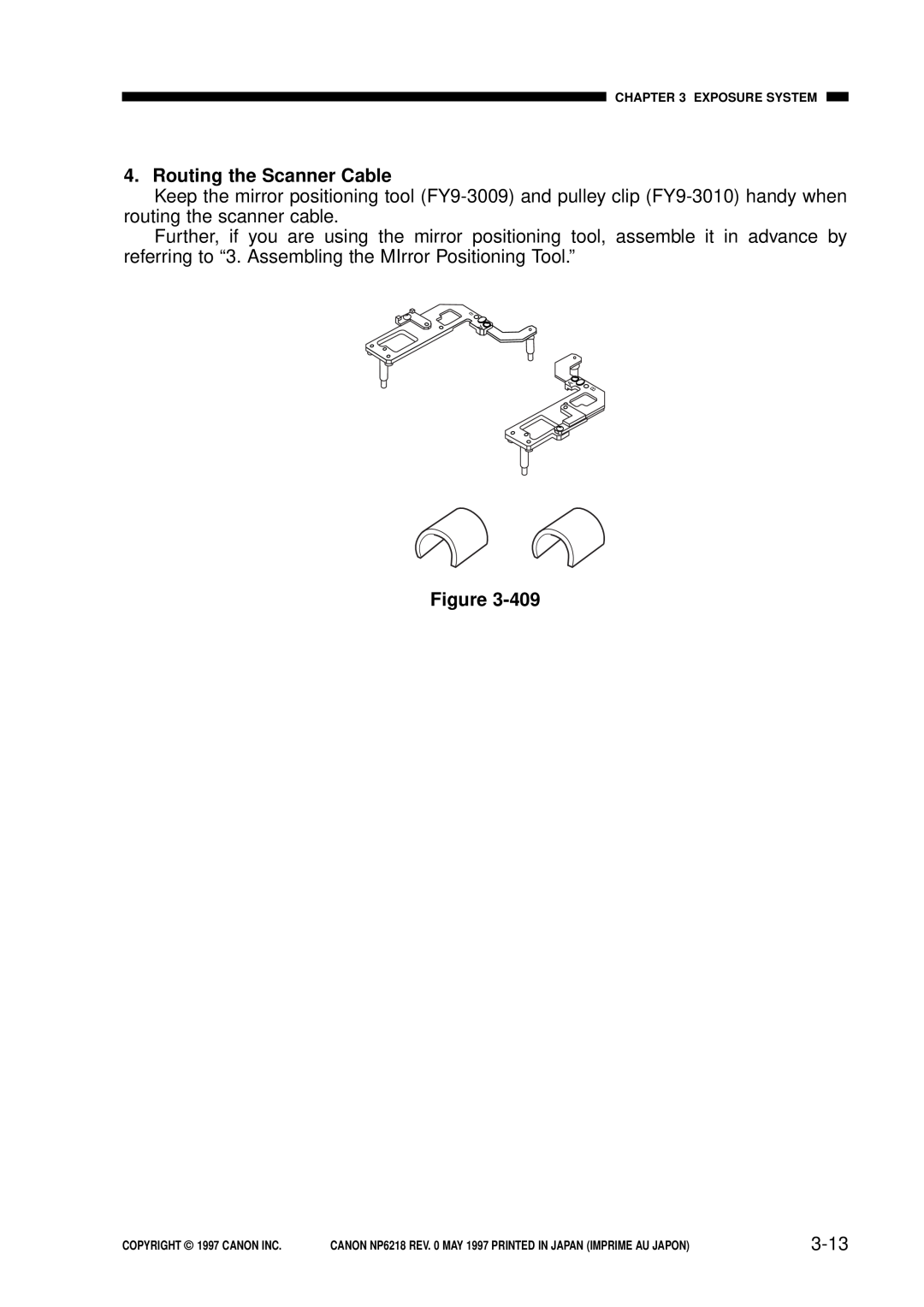 Canon NP6218, FY8-13EX-000 service manual Routing the Scanner Cable, 3-13 
