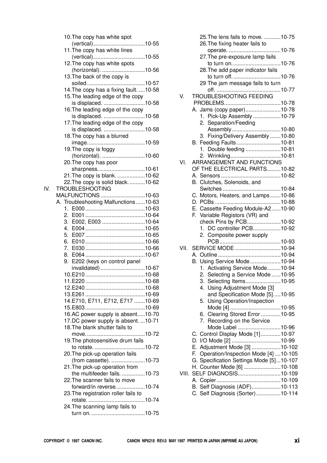 Canon FY8-13EX-000, NP6218 service manual Arrangement and Functions 