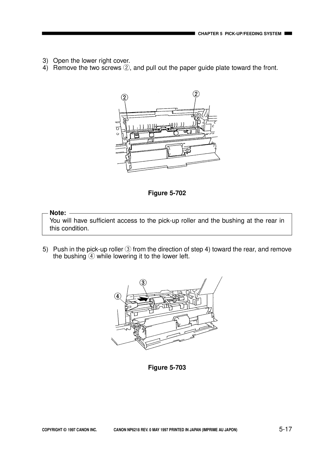 Canon NP6218, FY8-13EX-000 service manual PICK-UP/FEEDING System 