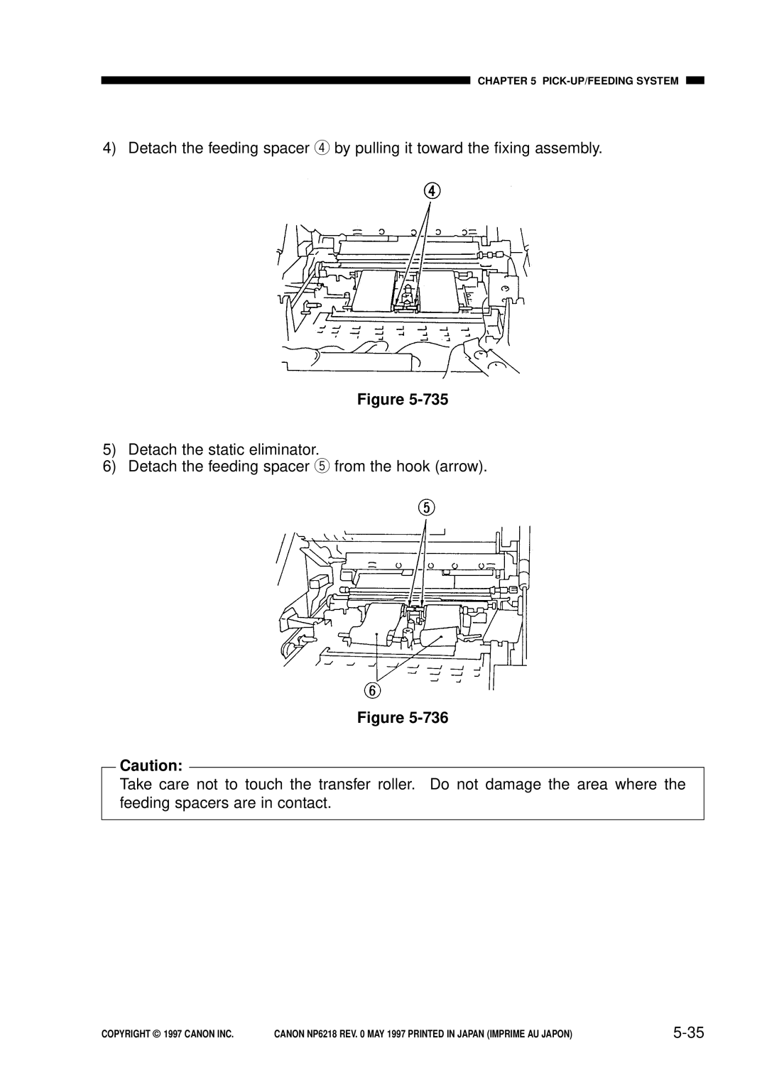 Canon NP6218, FY8-13EX-000 service manual PICK-UP/FEEDING System 