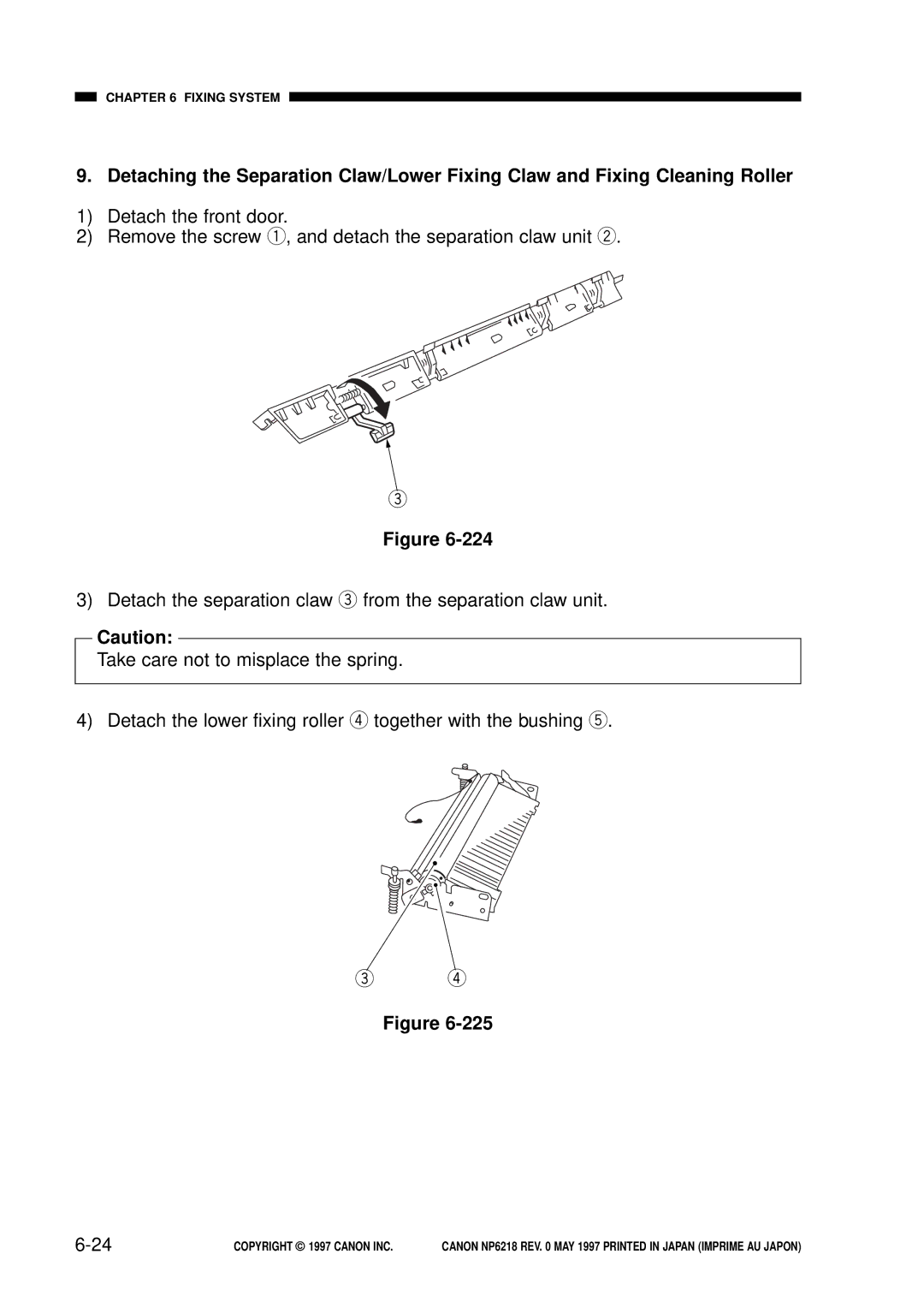 Canon NP6218, FY8-13EX-000 service manual Fixing System 