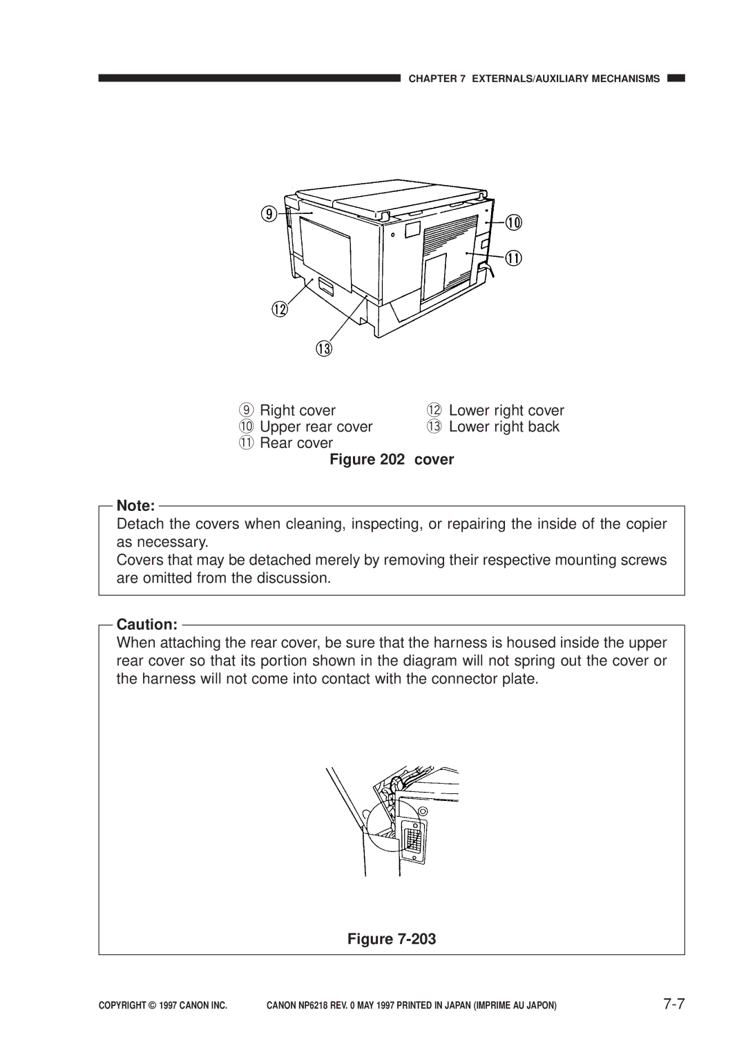 Canon NP6218, FY8-13EX-000 service manual Cover 