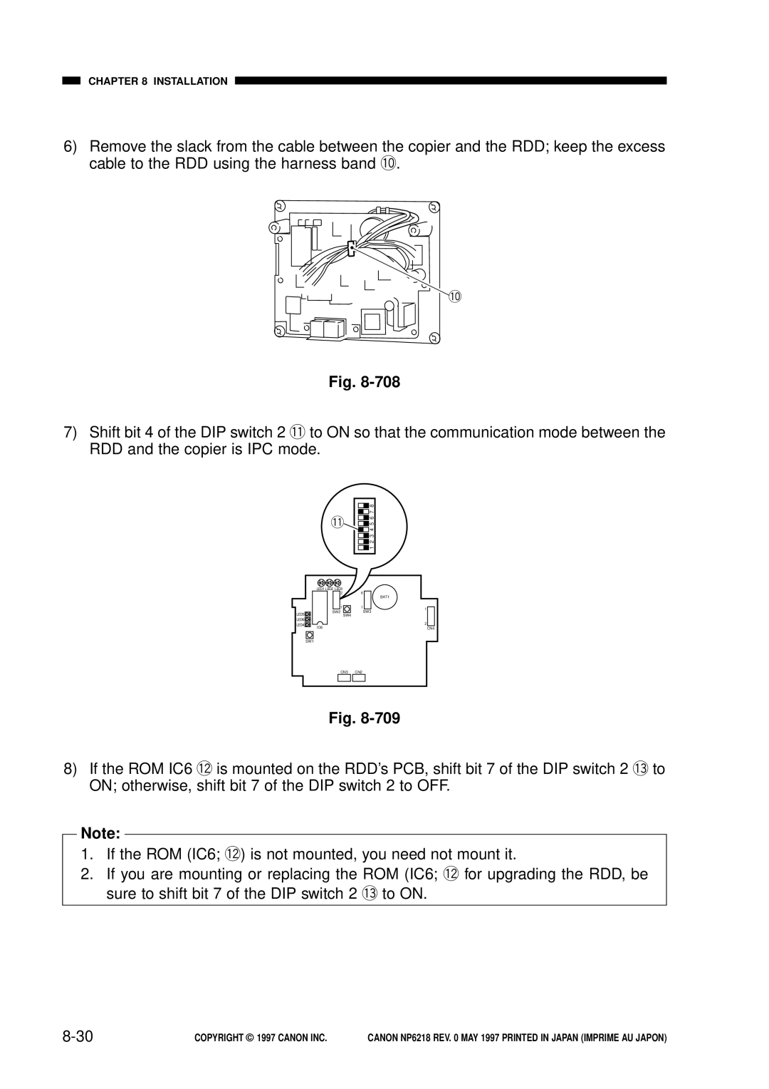 Canon NP6218, FY8-13EX-000 service manual SW2 SW3 